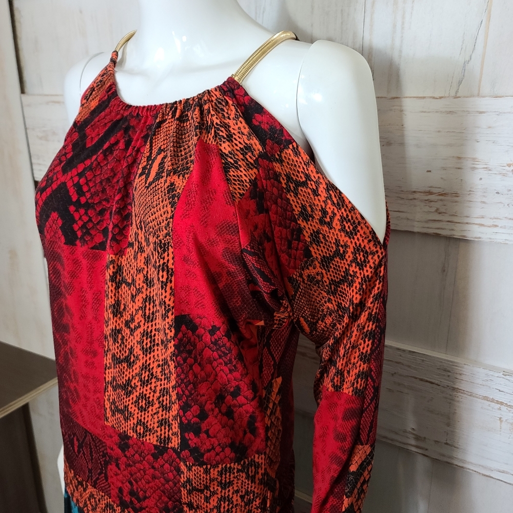 Michael kors red blouse sz small  @2